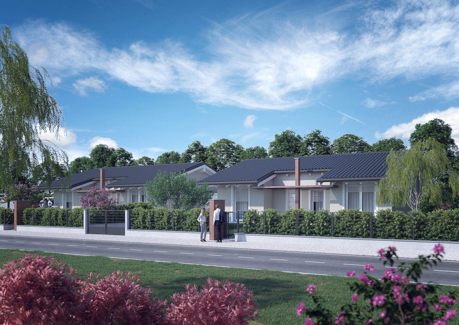 Villette a schiera con giardino