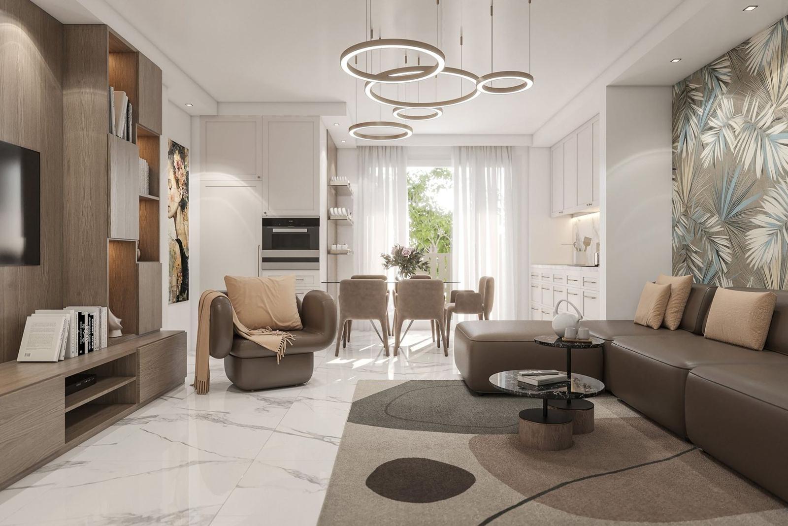 Living open space con cucina